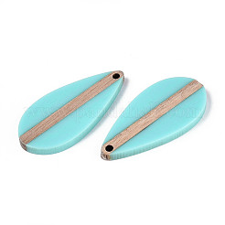 Colgantes de resina opaca y madera&nbsp;RESI-T057-50A