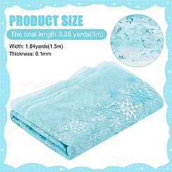 Polyester-Schneeflocken-Mesh-Gewebe&nbsp;DIY-WH0032-48