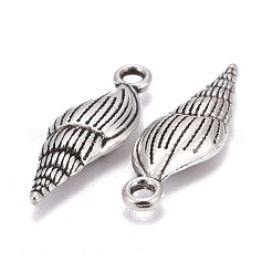 Tibetischer stil Aluminium Anhänger & Charms&nbsp;TIBEP-20321-AS-RS