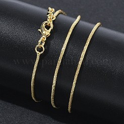 Colliers à chaîne serpent ronde en laiton de 1 mm pour femmes&nbsp;KK-CBA4FD4-06G