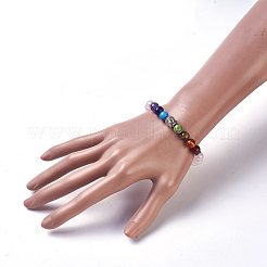 Bracelets extensibles en pierre naturelle et synthétique&nbsp;BJEW-JB03905