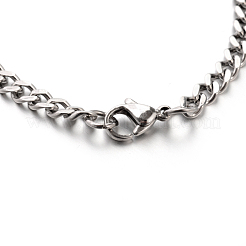 Anlaufgeschützte ID-Armbänder aus Panzerketten aus Edelstahl 304&nbsp;STAS-M175-06P