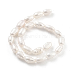 Brins de perles de culture d'eau douce naturelles&nbsp;PEAR-P062-06F