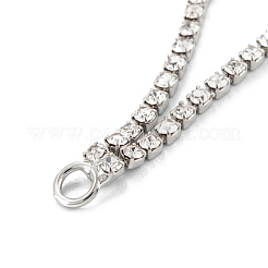 Pendenti con nappine in micro pavé di zirconi chiari in ottone&nbsp;KK-D063-01P