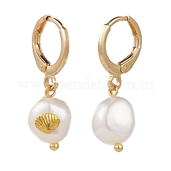 Ottone orecchini a cerchio Huggie&nbsp;EJEW-JE04433-04