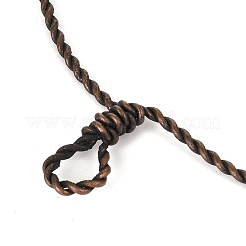 Gros pendentifs enveloppés de fil de cuivre&nbsp;HJEW-K046-01R-01