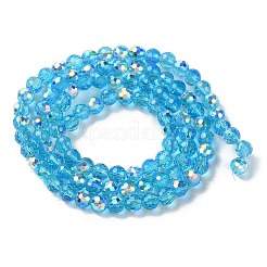 Trasparenti perle di vetro placca fili&nbsp;GLAA-Q099-B01-01