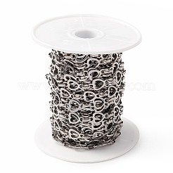 Catene a maglie ovali e a cuore in acciaio inossidabile 201 resistenti all'ossidazione&nbsp;CHS-C003-01P