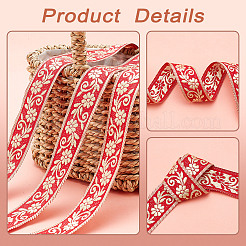 Polyesterband mit Blumenmuster im ethnischen Stil&nbsp;OCOR-WH0047-48