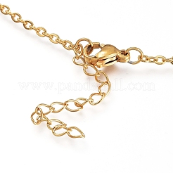 Colliers à pendentif en zircone cubique transparent micro pavé en laiton&nbsp;NJEW-L146-17P