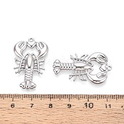Homard en acier inoxydable 304 avec pendentifs en forme de cœur&nbsp;STAS-T067-26P