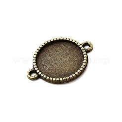 Tibetischen Stil Zinklegierung ovalen Anhänger Cabochons Fassungen&nbsp;TIBE-Q038-001D-AB-NR