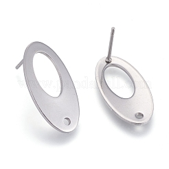 Anlaufgeschützte Ohrstecker-Beschläge aus Edelstahl 304&nbsp;X-STAS-L238-072P