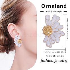 Vintage-Blumen-Ohrstecker für Damen&nbsp;JE1095E