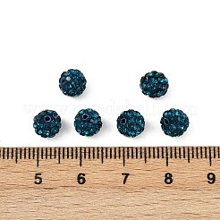 Polymer Ton Strass Perlen&nbsp;RB-H284-6MM-Half-229