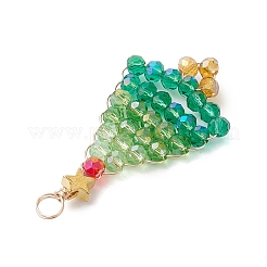 Pendentifs en verre sur le thème de noël&nbsp;PALLOY-JF02890