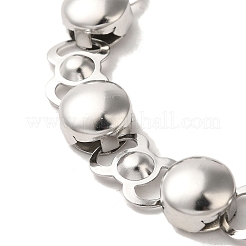 Collares de acero inoxidable 304 hechos a mano que no se deslustran&nbsp;NJEW-Q333-02A-01