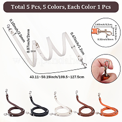 5 Stück 5 Farben PU-Leder-Schultergurt&nbsp;FIND-CL0001-66