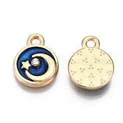 Legierung Emaille Anhänger / charms&nbsp;X-ENAM-S126-008-RS