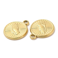 Placcatura ionica (ip) ciondoli in acciaio inossidabile 304&nbsp;STAS-L020-006G