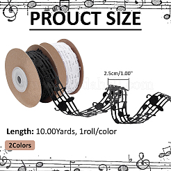 2 Rollen 2 Farben Polyesterband&nbsp;OCOR-ME0001-72