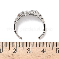 Manschettenringe aus Messing für Damen&nbsp;RJEW-Z111-02P