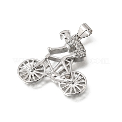 Pendentifs en laiton zircon cubique transparent&nbsp;KK-Z163-08P