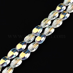 Trasparenti perle di vetro placca fili&nbsp;GLAA-Q099-F01-04