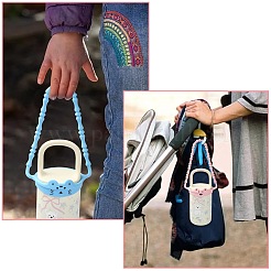 4 correa para asa de botella de agua con cordón trenzado de silicona de 4 colores&nbsp;DIY-CJ0002-63
