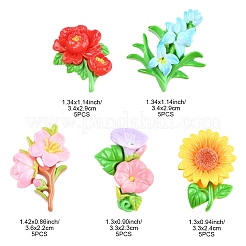 25 Stück 5 Arten undurchsichtige Harz Cabochons&nbsp;RESI-FS0001-97