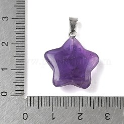 Pendenti d'ametista naturale&nbsp;G-P599-06P-02