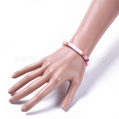 Bracciali fatti a mano di perle di argilla polimerica heishi&nbsp;BJEW-JB04480-02