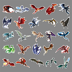 50 pegatinas autoadhesivas de PVC con dibujos animados.&nbsp;WG80499-01