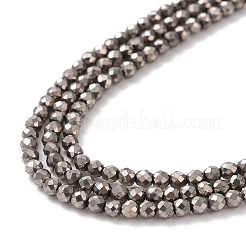 Chapelets de perles en verre électroplaqué&nbsp;GLAA-H021-01A-FP12