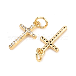 Ottone micro spianare pendenti zirconi&nbsp;KK-Z146-25G
