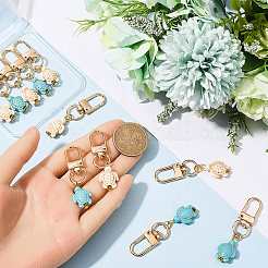 20 pendentif décoratif en turquoise synthétique de 2 styles&nbsp;KEYC-CP00005