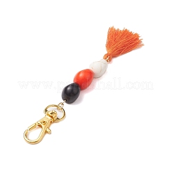 Decorazioni pendenti con teschio turchese sintetico e tinto per Halloween&nbsp;HJEW-JM01998
