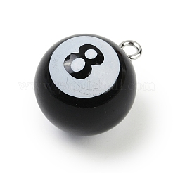 8 Anhänger aus Harz mit Ballsportmotiv&nbsp;RESI-I063-01B