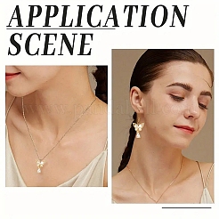 5 pièces en laiton micro pavé pendentifs en zircone cubique claire&nbsp;KK-YW0003-65