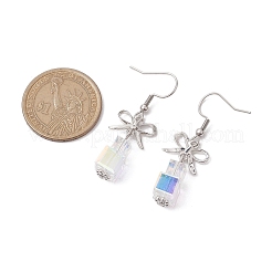 Orecchini pendenti in ottone con vetro da donna&nbsp;EJEW-TA00550