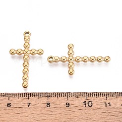 Colgantes de cruz religiosa de acero inoxidable 304&nbsp;STAS-T067-34G