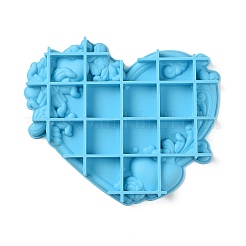 Moules en silicone pour cadre photo coeur diy&nbsp;SIMO-H010-17