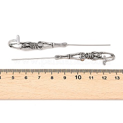 Halloween-Ohrringe aus Edelstahl 316 mit Ohrhaken&nbsp;AJEW-C044-17A-AS