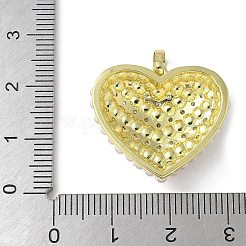 Pendentifs avec zircon cubiques à micro-pavés en laiton&nbsp;KK-P290-07B-G