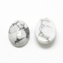 Cabochons en howlite naturelle&nbsp;G-R415-14x10-29
