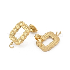 Boucles d'oreilles à tige en acier inoxydable 304&nbsp;STAS-D366-12G