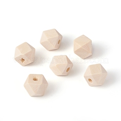 Natürliche unfertige Holzperlen&nbsp;WOOD-E010-01B