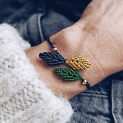 Geflochtene Armbänder aus gewachster Polyesterschnur im Vintage-Stil für Männer und Frauen&nbsp;DE5186