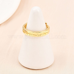 Fingerringe aus Messing für Damen&nbsp;RJEW-Z113-05G