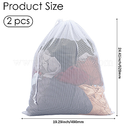 2 sac de rangement pour vêtements en polyester avec cordon de serrage&nbsp;ABAG-GF0001-49B